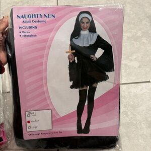 Naughty Nun women Costume - Black and White